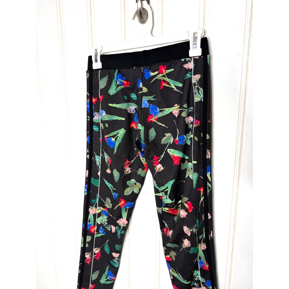 Adidas Farm Rio Floral Print Leggings Black Multicolor 3-Stripe Tights S 627 - Picture 5 of 7